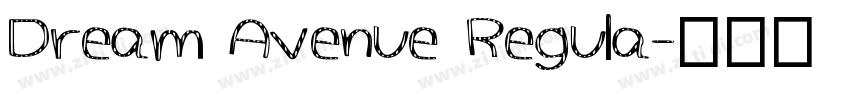 Dream Avenue Regula字体转换